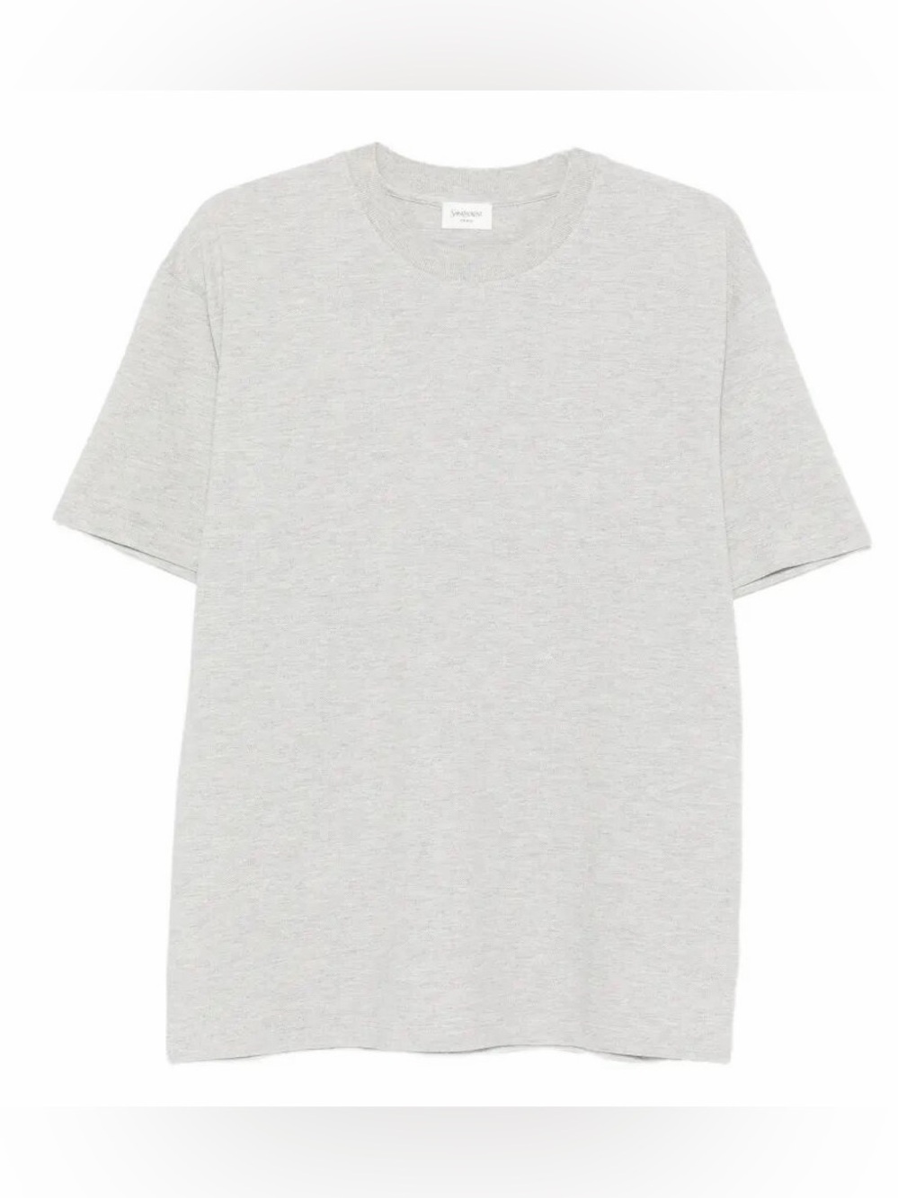 SAINT LAURENT YSL logo embroidered tee shirt top